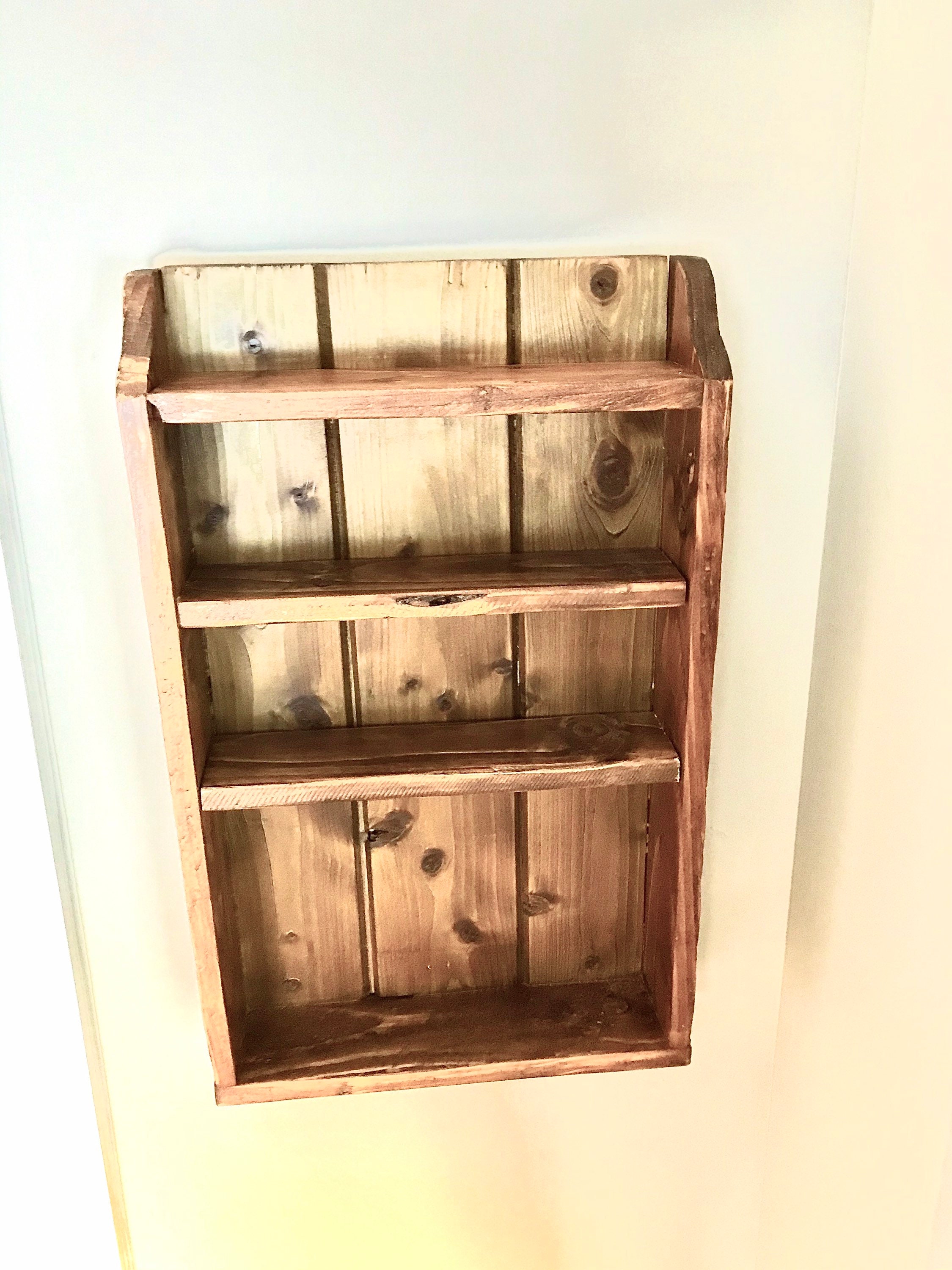 Small Shelving Unit Reversible Rustic Cottage Style Shelves | Etsy