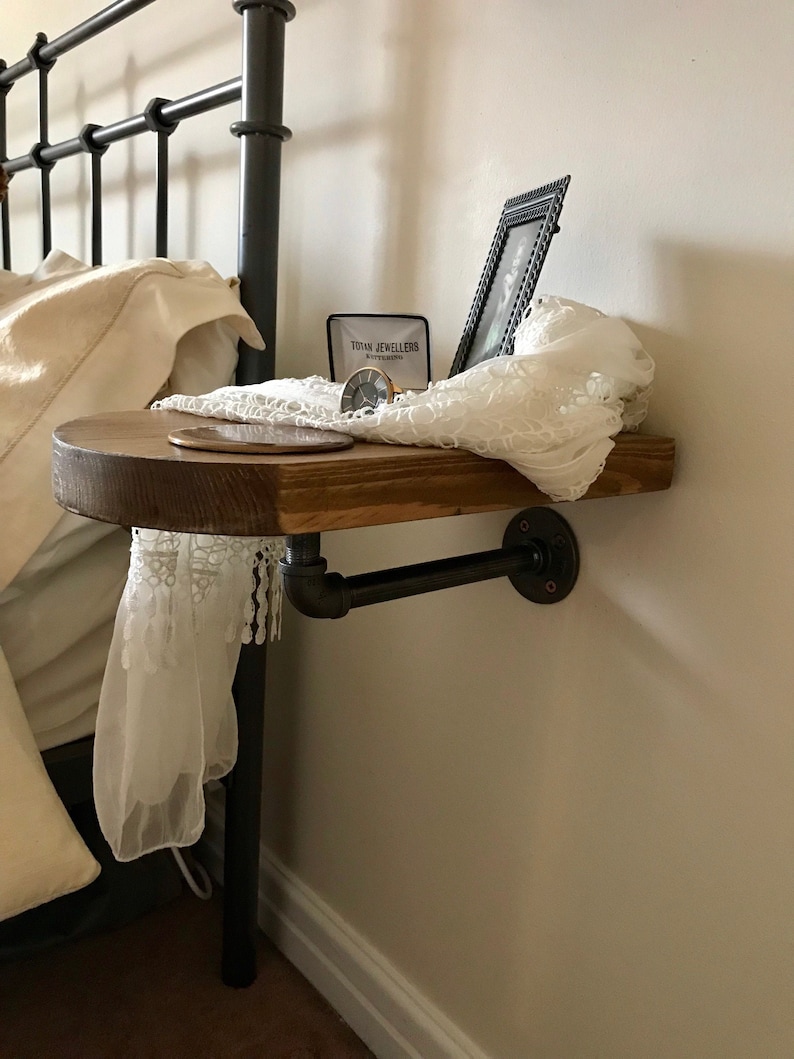 Bedside Table Handmade Small Table Wall Hung Table Shelf - Etsy