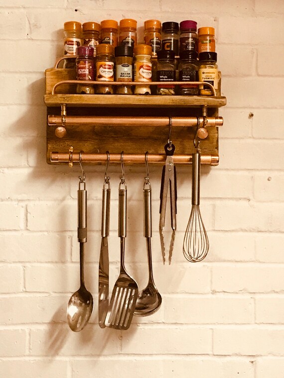 Oak Spice Rack  Stained Oak Spice Rack - The Spice House