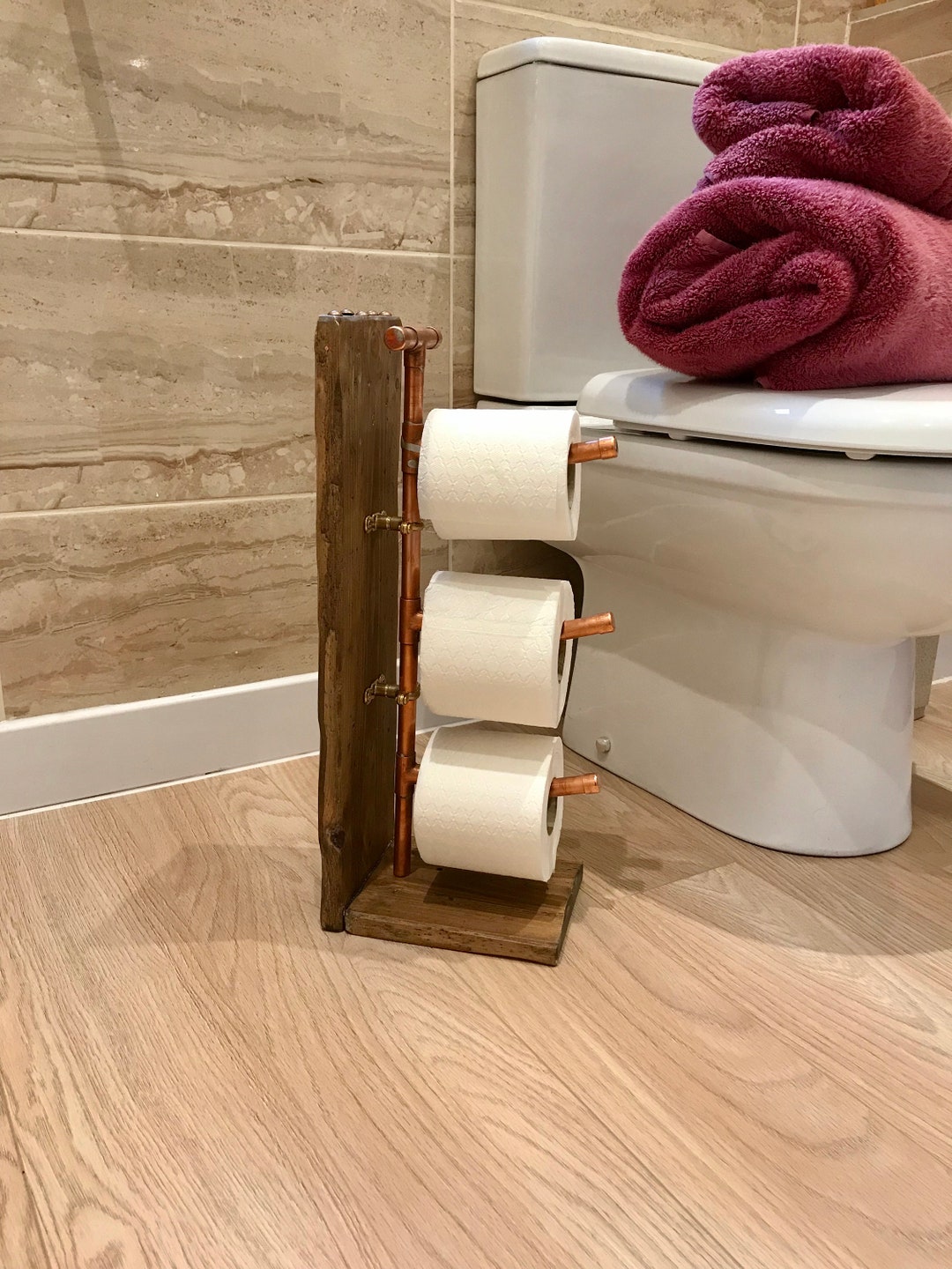 Triple Toilet Roll Holder Storage Dispenser for Toilet Etsy UK