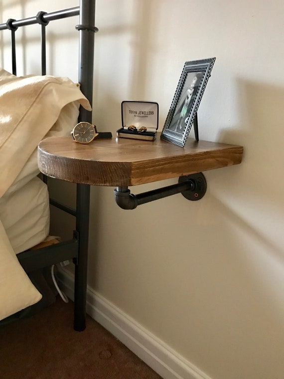 Bedside Table Handmade Small Table Wall Hung Table Shelf