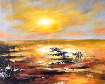 Original Extra Large Abstract Oil Painting on Canvas, Modern Wall Art
