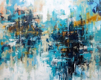 Handmade Abstract Painting - Gallery Wall Art, Oil Paintings On Canvas, Modern Wall Decor, Large Acrylic Painting, Original Painting, MD0081