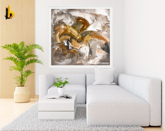 Handmade Abstract Acrylic Painting – Textured Modern Wall Art