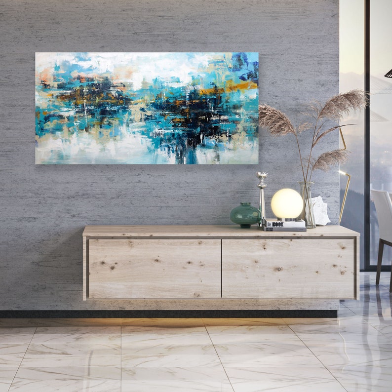 Handmade Abstract Painting Gallery Wall Art Oil Paintings Etsy