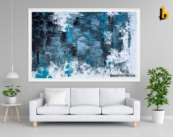 Handmade Abstract Acrylic & Oil Painting – Modern Wall Decor, Gallery Art