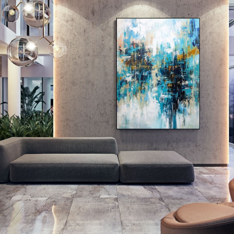 Handmade Abstract Painting Gallery Wall Art Oil Paintings Etsy
