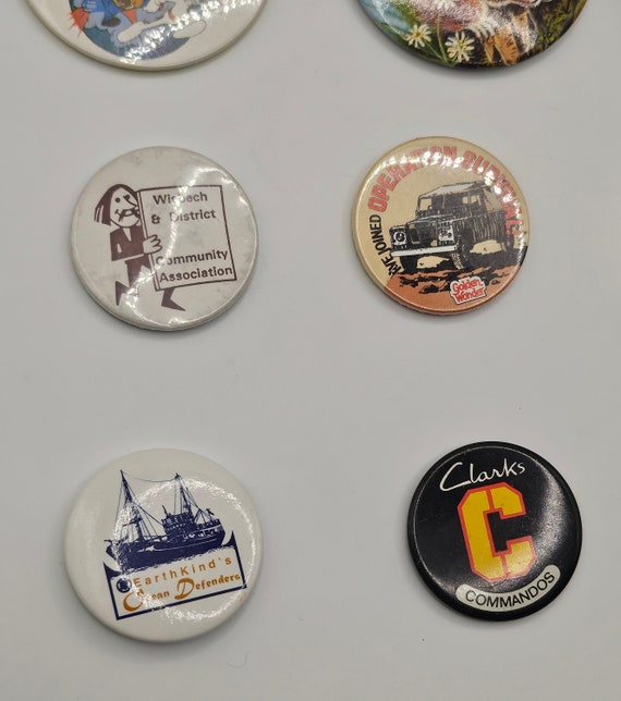 Vintage/Retro Badges 60s 70s 80s 90s. Greenpeace,… - image 6