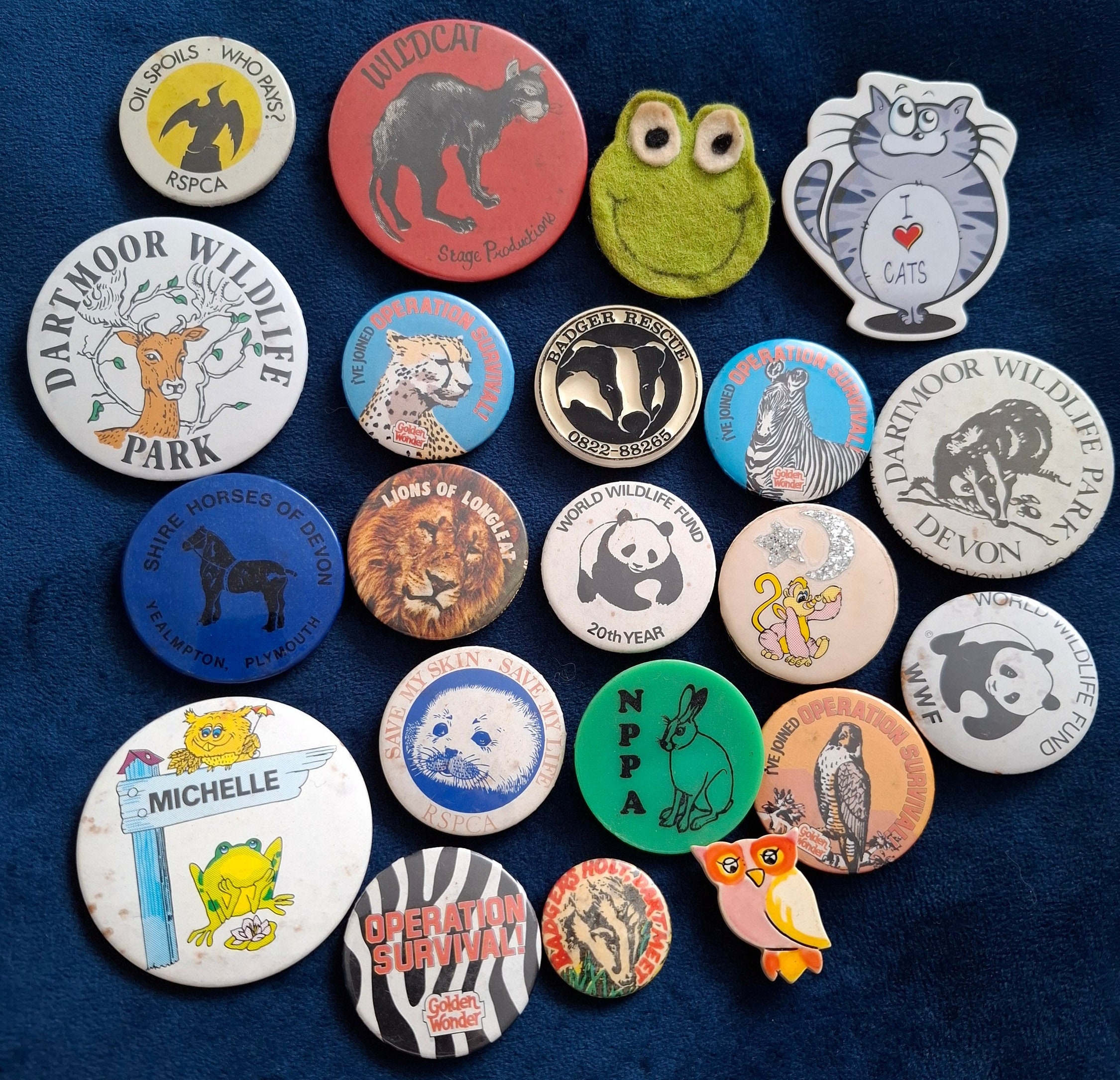 Retro/vintage Pin Badges. Animal Welfare. RSPCA, Animal Retro/vintage Pin Badges. Animal Welfare. RSPCA, Animal