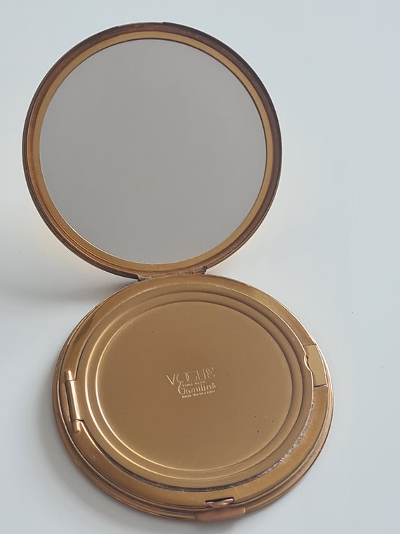 Vintage vogue vanities powder make up compact c.1… - image 6