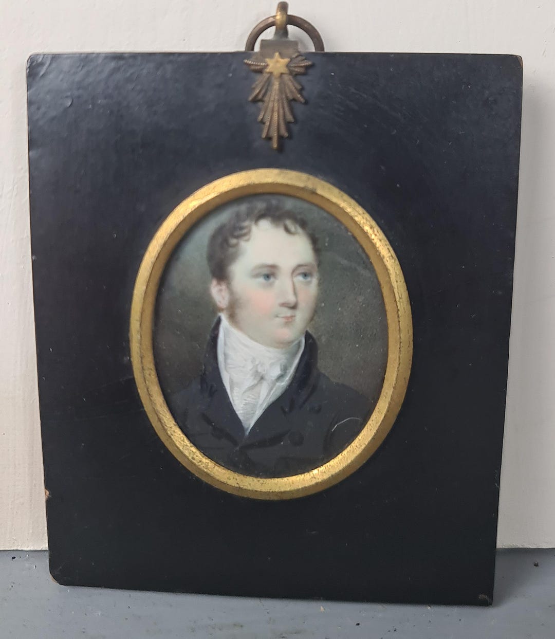 Georgian Portrait Miniature ,on Ivory, of a Gent ( Marriage Portrait ...