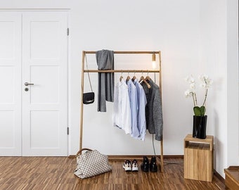 FYNN clothes rack/coat rack, designer furniture made of solid oak