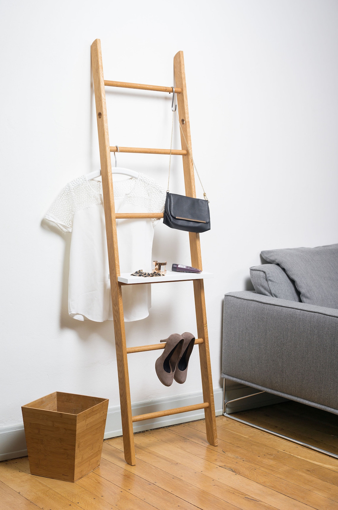 Clothes Ladder Clothes Rack Towel Holder Mute Servant Etsy UK