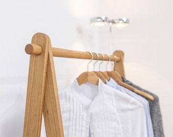 LINUS clothes rack/coat rack made of solid oak wood