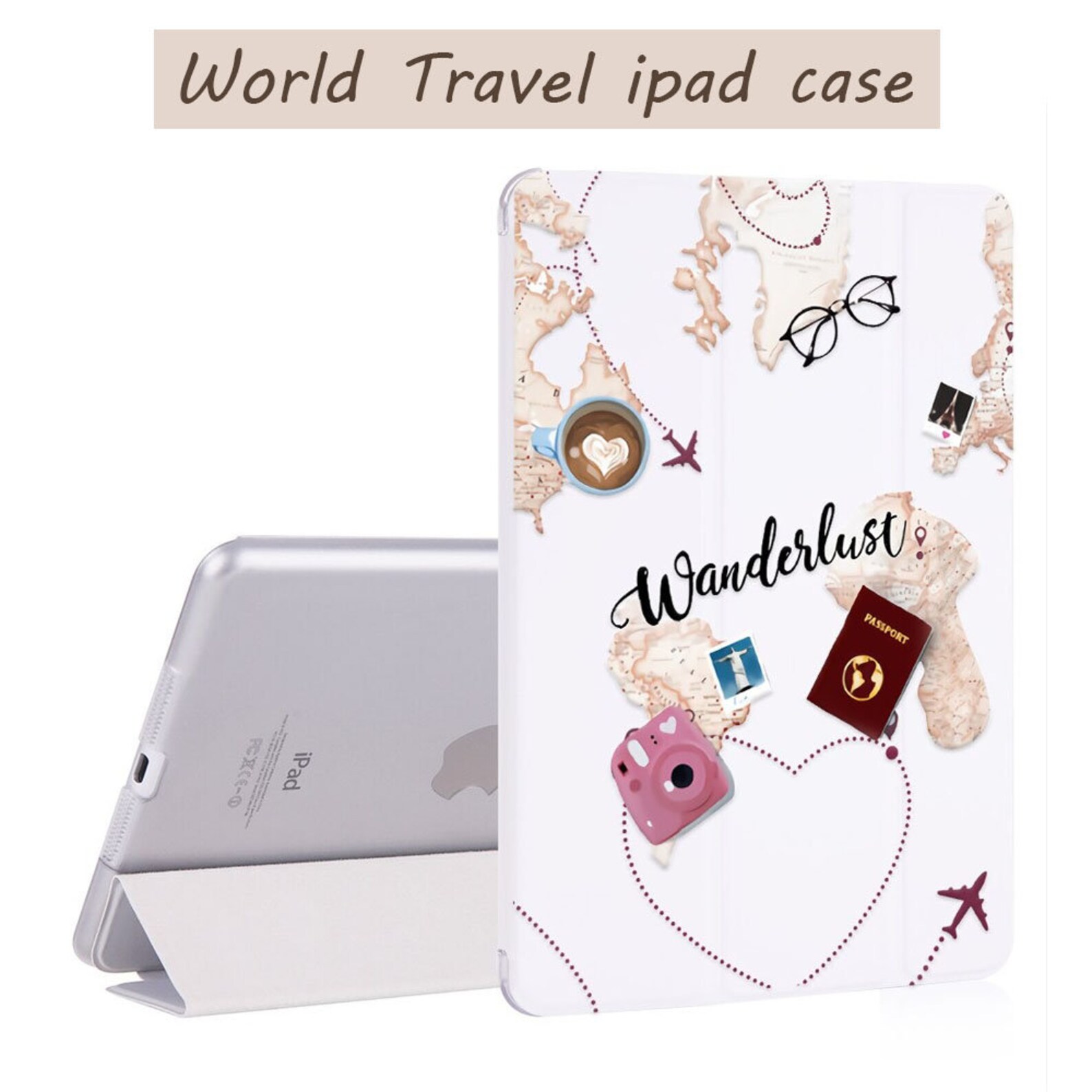 IPad Case World Travel For iPad Etsy