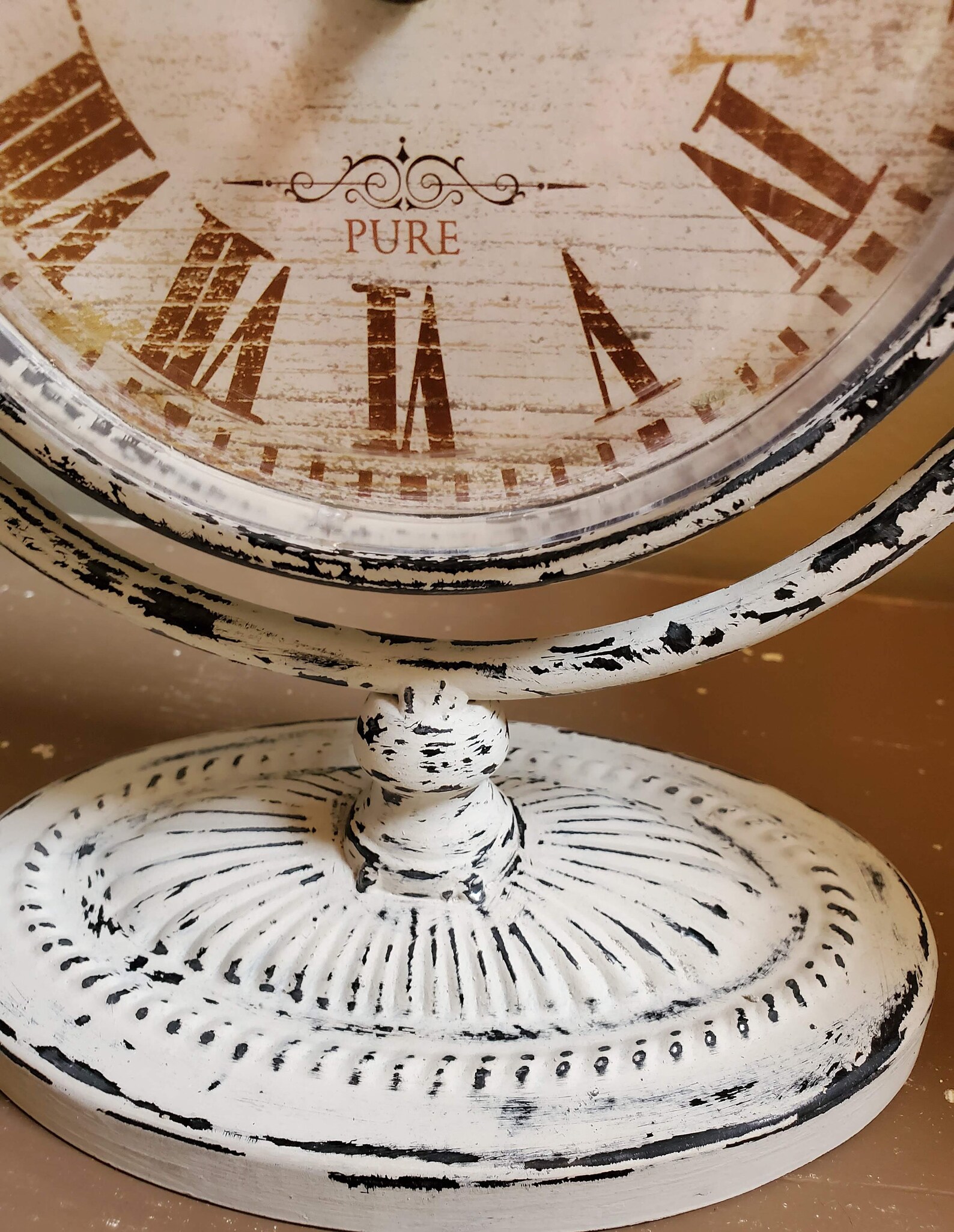 Rustic Shelf Clock For Bedroom Table Or Desk Farmhouse Decor Etsy