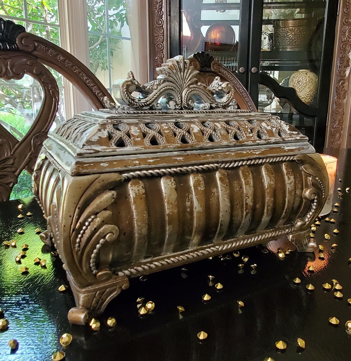 Decorative Metal Box Decorative Box Home Decor Trinket Box Etsy