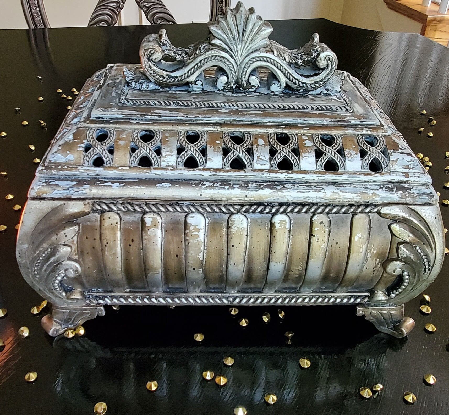 Decorative Metal Box Decorative Box Home Decor Trinket Box Etsy