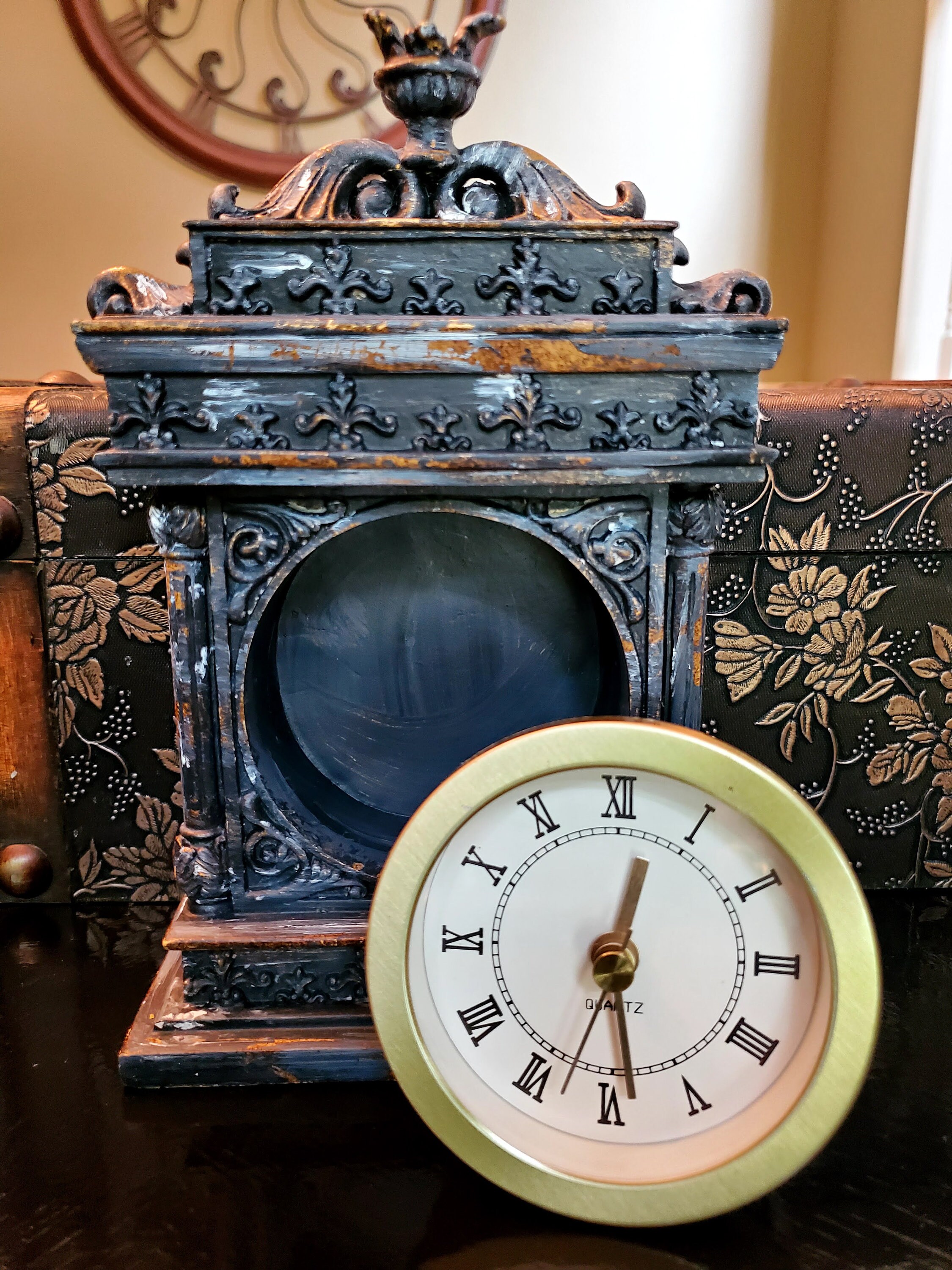 Rustic Table Clock Modern Home Decor Beautiful Desk Clock Etsy