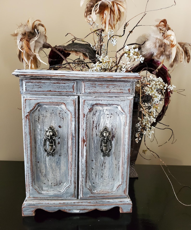 Farmhouse Jewelry Box,Jewelry Box,Farmhouse,Farmhouse Decor,Shabby Chic,Trinket Box,Jewelry Storage,Jewelry Organizer,Vintage Jewelry Box