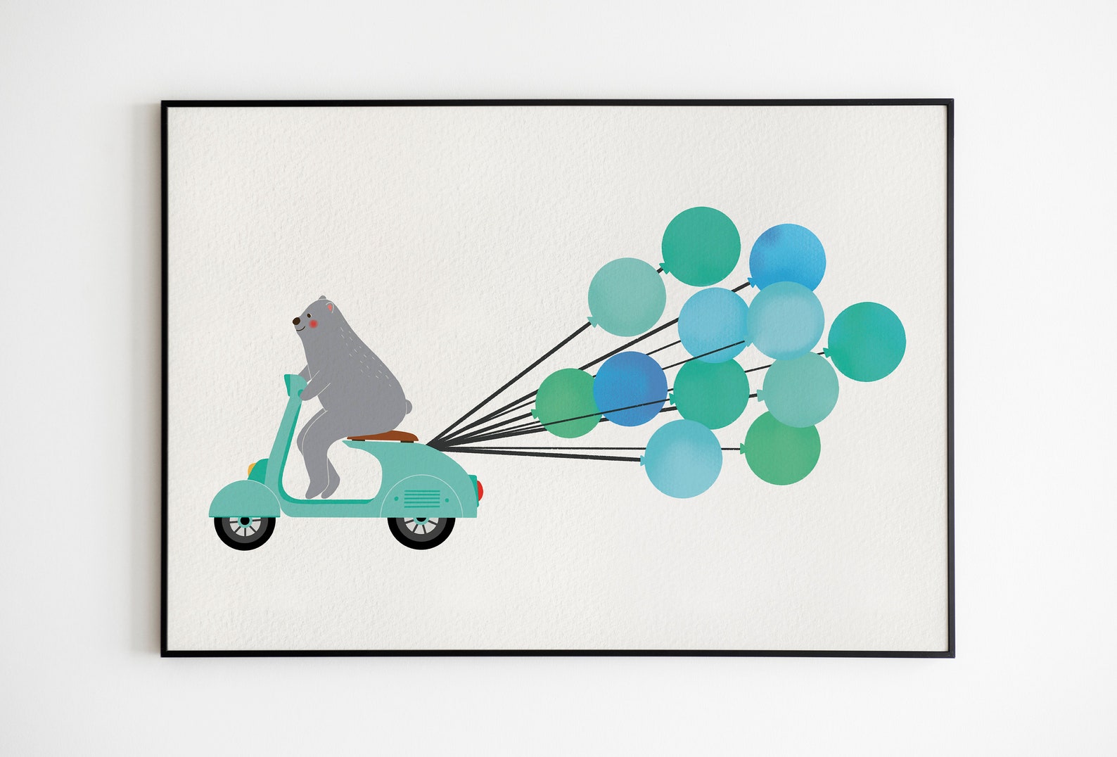 Bear Nursery Decor Animal Nursery Decor Kids Wall Art Etsy