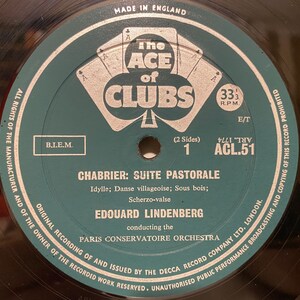 Emmanuel Chabrier Suite Pastorale Bizet Jeux DEnfanta The Fair Maid Of Perth Suite Genre Classical Vinyl LP 12 Record Vintage Music Gifts image 3
