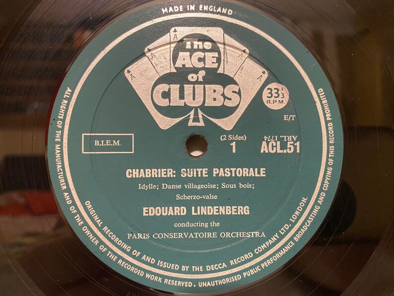 Emmanuel Chabrier Suite Pastorale Bizet Jeux DEnfanta The Fair Maid Of Perth Suite Genre Classical Vinyl LP 12 Record Vintage Music Gifts image 3