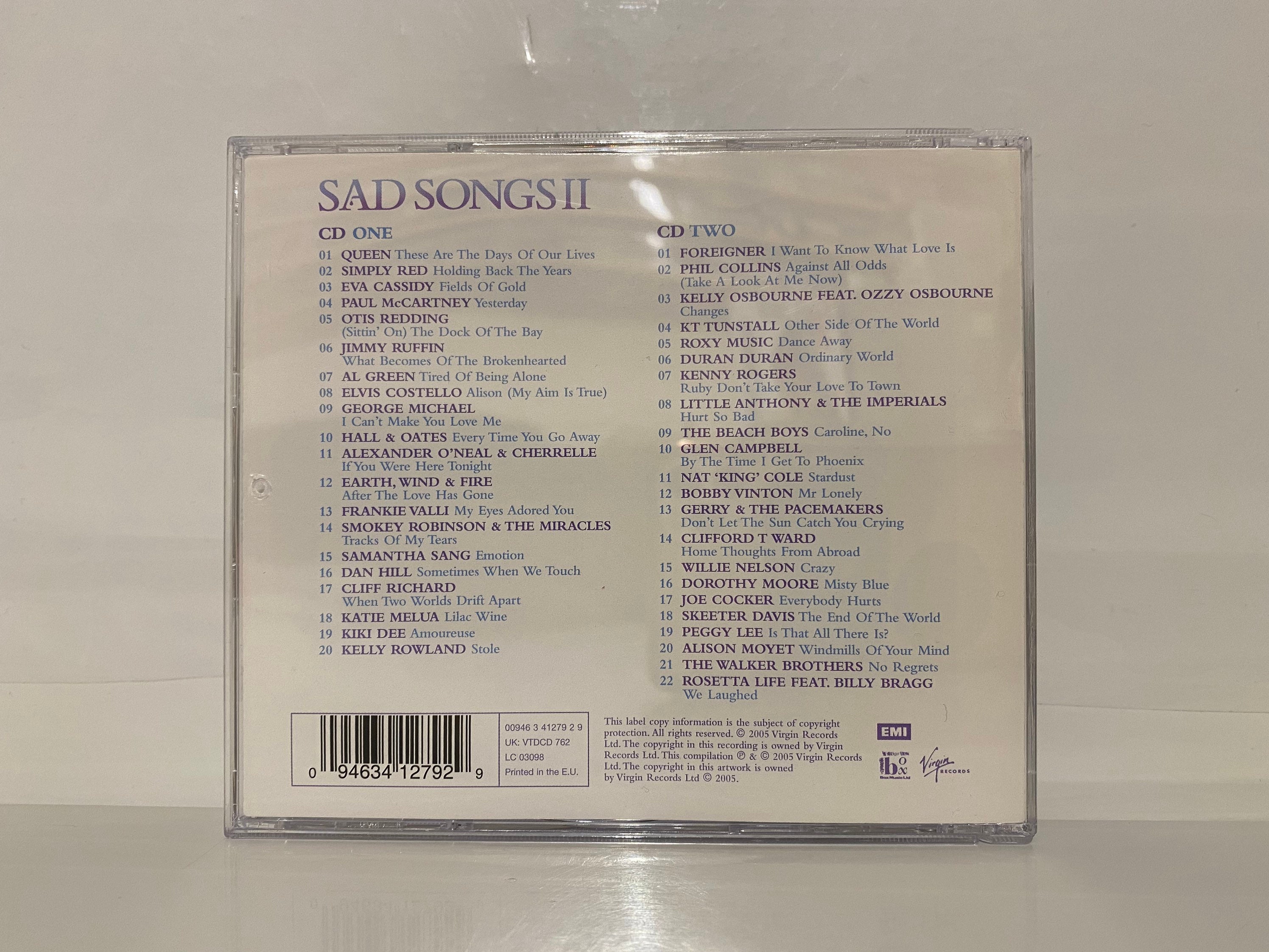 Sad Songs II CD Collection Album Genre Rock Funk Soul Pop Folk Country  Gifts Vintage Music