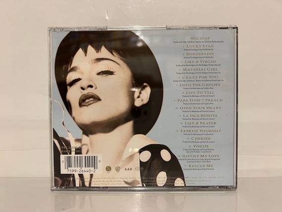 Madonna CD The Immaculate Collection Album Genre Electronic Pop Gifts  Vintage Music American Singer Songwriter Actress