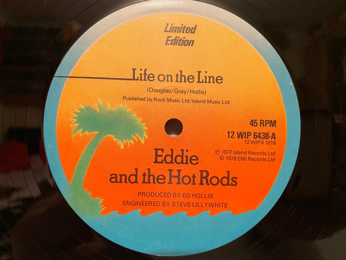 Eddie And The Hot Rods Life On The Line Eddie And The Hot Rods Album Life On The Line Genre Rock Funk | Etsy