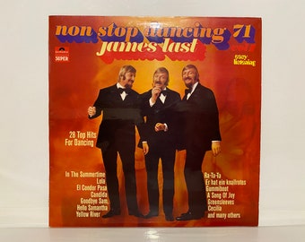 James Last Album Non Stop Dancing Vol 1 Hits For Dancing Genre Pop Vinyl LP 12" Record Vintage Music Gifts German Composer Big Bandleader
