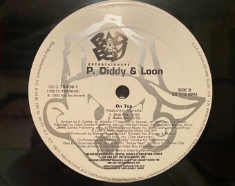 P Diddy & The Bad Boy Family Album Genre Hip Hop Vinyl LP 12” Record Vintage Music Gifts Puff Daddy American Rapper Singer Puffy and Loon