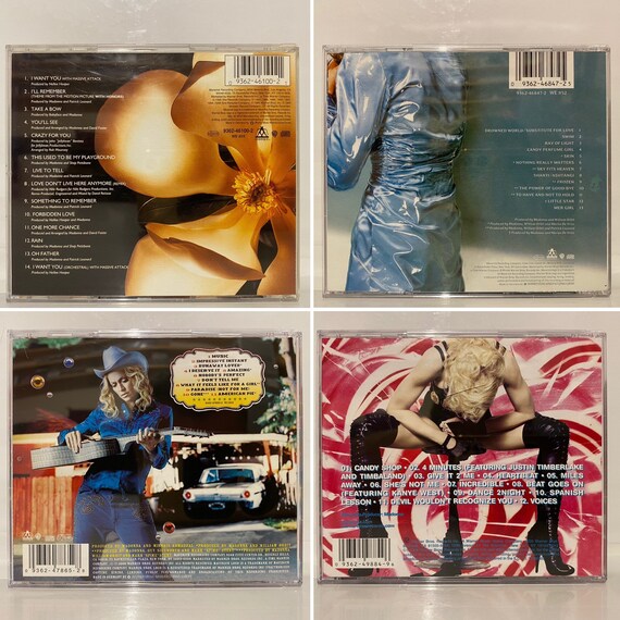 Madonna Cd Collection Of 4 Cds Album Something To Remember Ray Etsy Uk