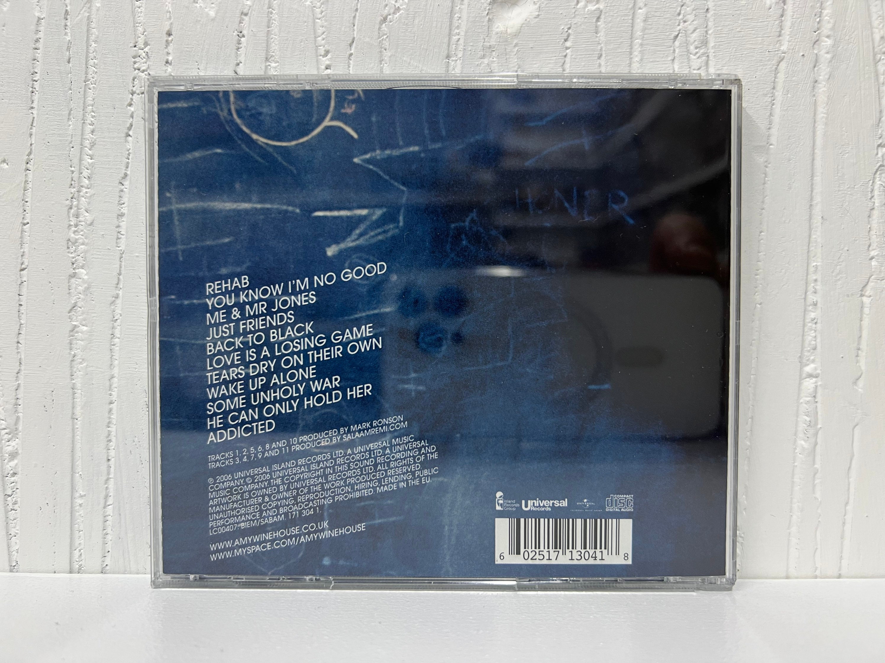 Amy Winehouse CD Collection Album Back To Black Genre Funk Soul Pop Gifts  Vintage Music English Singer Songwriter