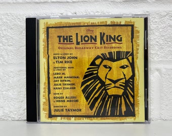 The Lion King CD Collection Album Genre Musical Theatre Stage Screen Gifts Vintage Music Original Broadway Cast Recording