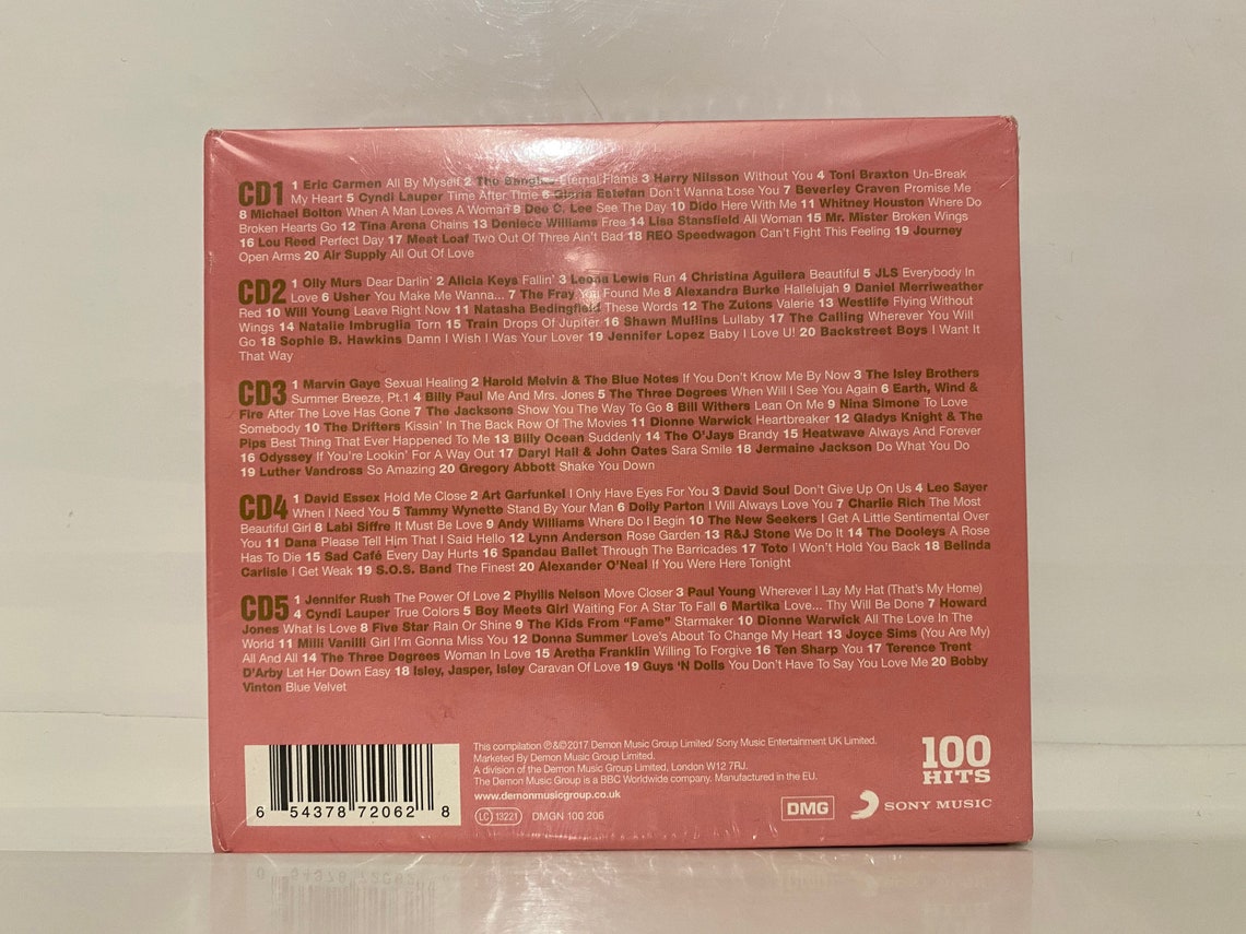 CD The Best Love Album 100 Hits Collection Box Set von 5 CDs Etsy