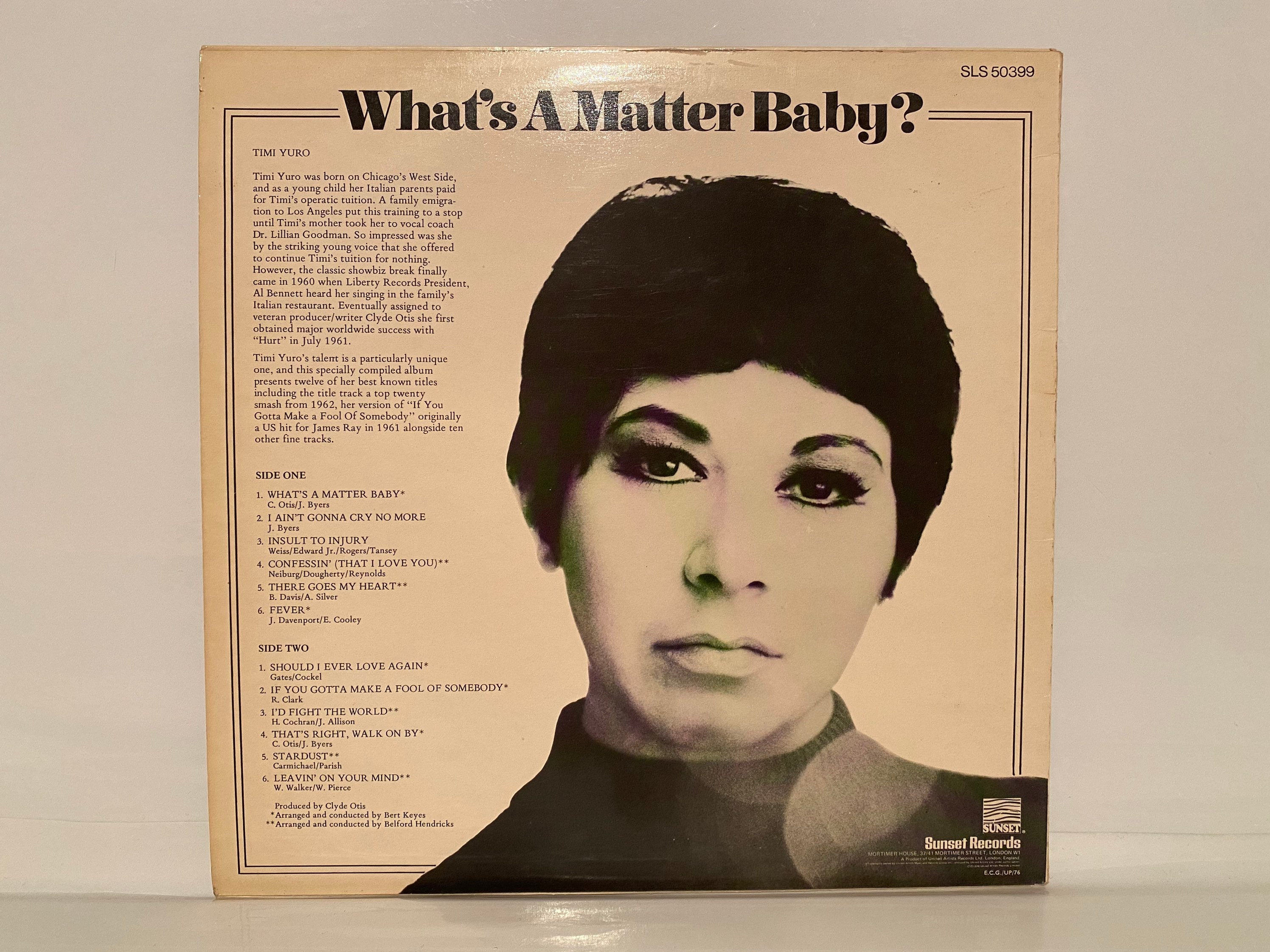 Timi Yuro What Matter Baby Género Pop Soul Vinyl LP 12 Etsy España
