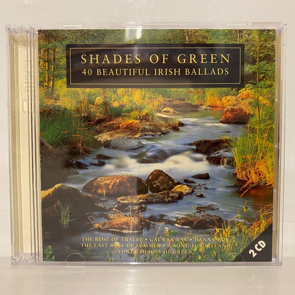 Shades Of Green CD Collection Album 40 Beautiful Irish Ballads Genre Folk Country Gifts Vintage Music