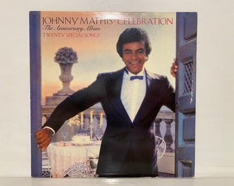 Johnny Mathis Celebration The Anniversary Album Genre Funk Soul Pop Vinyl LP 12” Record Vintage Music Collection Gifts American Singer