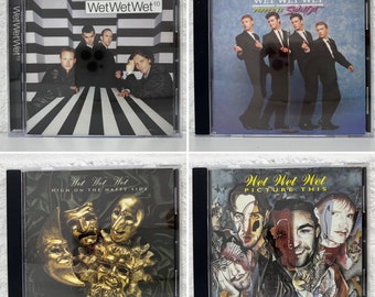Wet Wet Wet CD Collection Of 4 CDs Album Genre Pop Gifts Vintage Music 10 • Popped In Souled Out • High On The Happy Side • Picture This