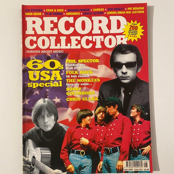 Record Collector Music Magazine UK Release 313 August 2005 American Folk Rock Phil Spector Chas And Dave Cat Stevens Graham Parker Gedge