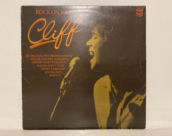 Cliff Richard Vinyl 12” LP Record Collection Album Rock On With Cliff Genre Rock Pop Vintage Music Gifts British Singer Musician