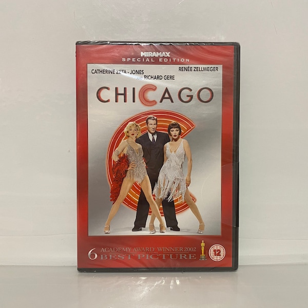 DVD Video Chicago Catherine Zeta-Jones / Renee Zellweger & Richard Gere Genre Musical Comedy Format DVD Movie Vintage Gifts Music Award