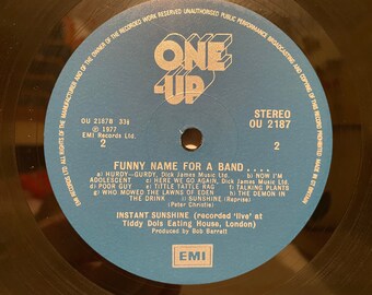 Instant Sunshine Album Funny Name For A Band Genre Pop Comedy Vinyl LP 12” Record Vintage Music Gifts British Musical Cabaret Group