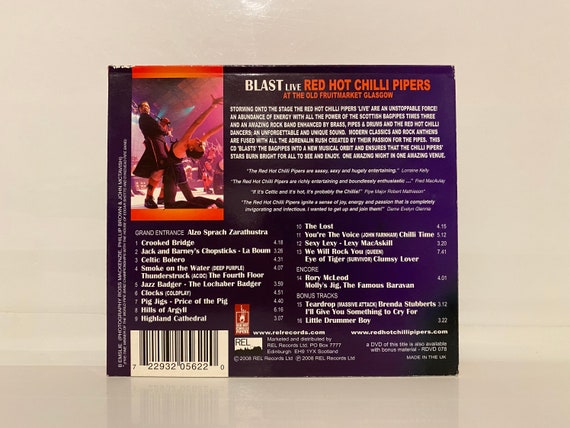 Red Hot Chili Pipers CD Collection Blast Live Genre Rock - Etsy