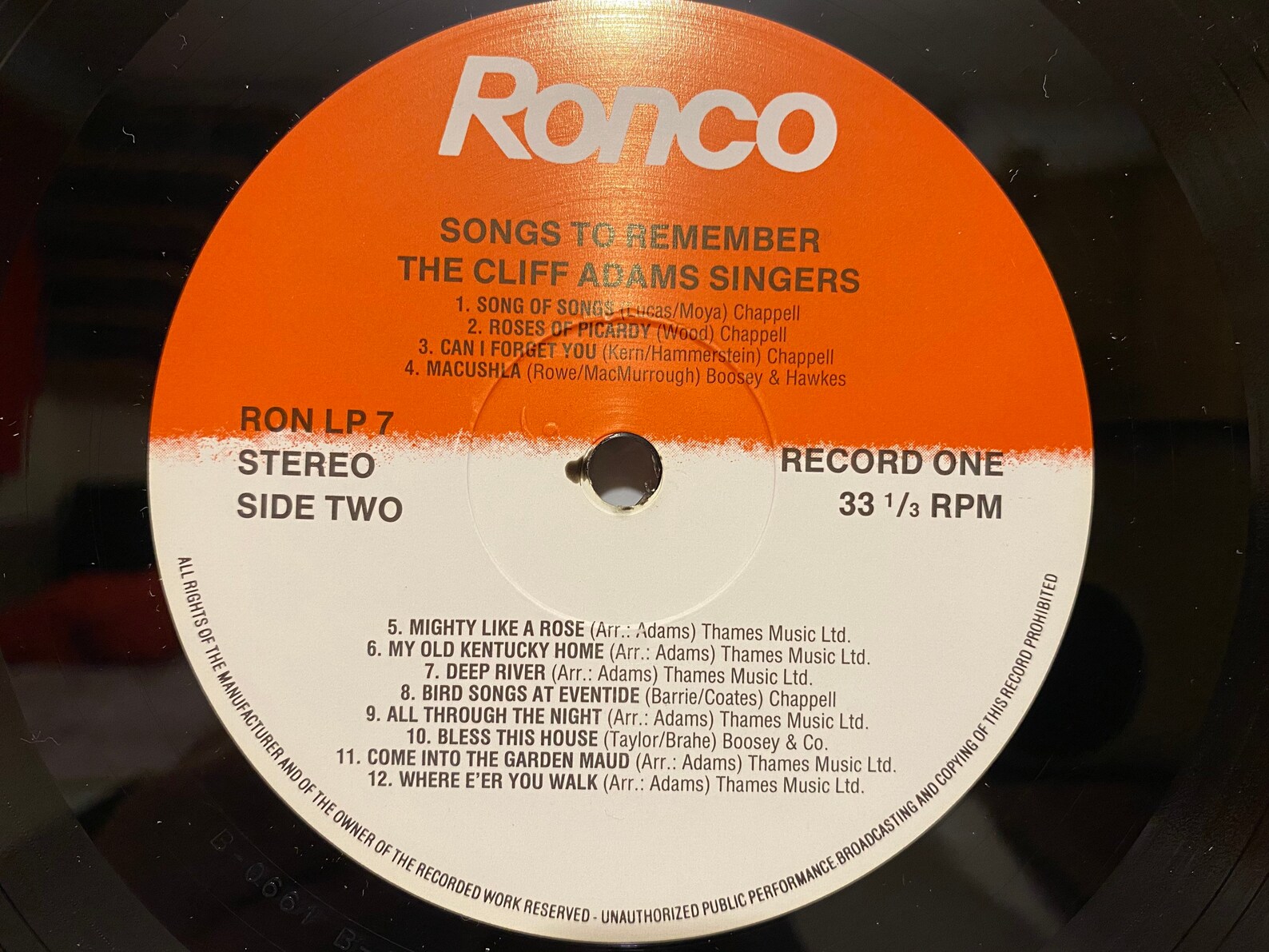 The Cliff Adams Singers Album Songs to Remember 50 Old Time Etsy