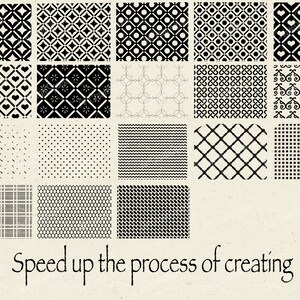 Procreate Pattern Brushes: Texture, Dot, Grid (Digital Download) image 3