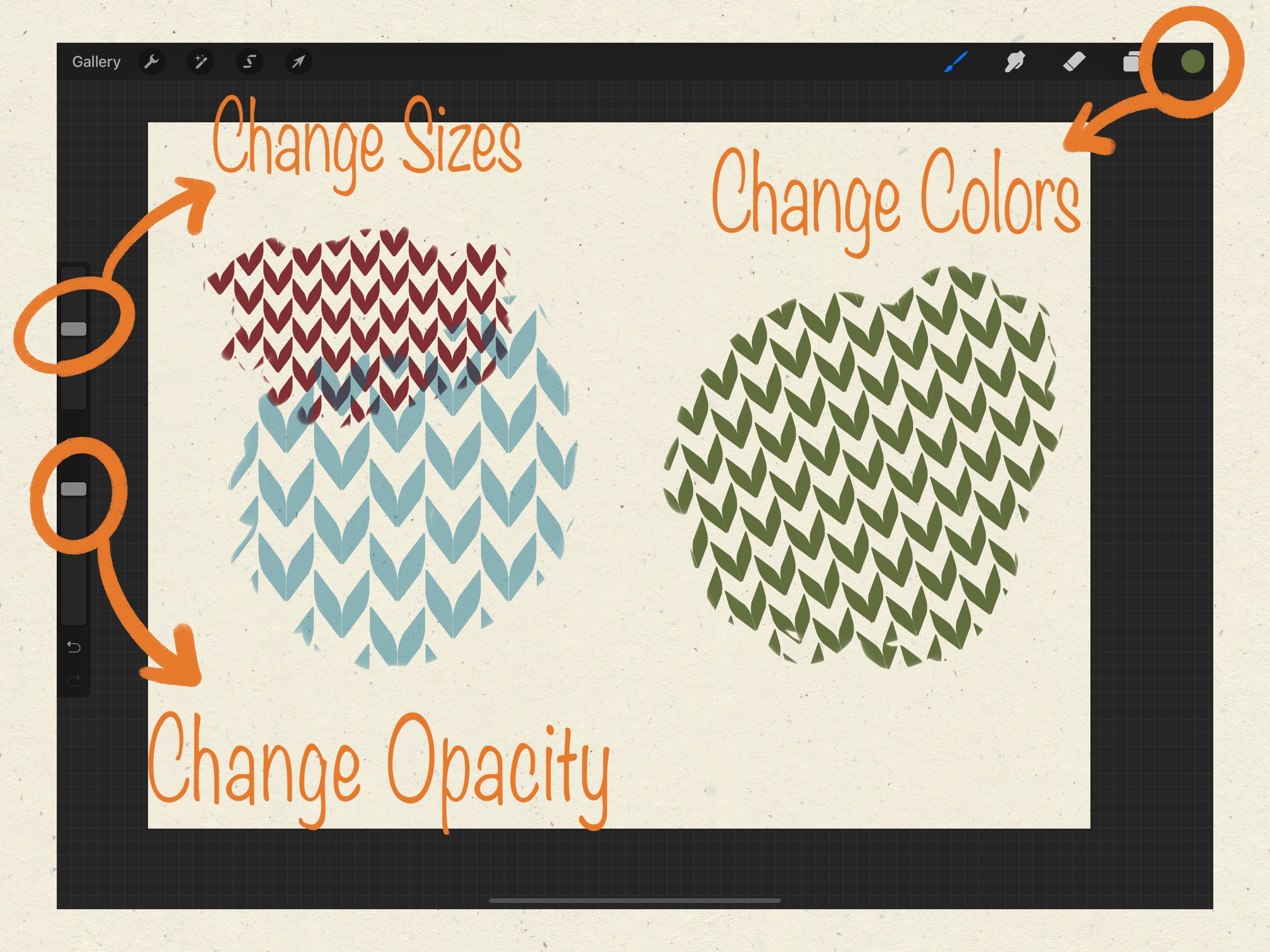 Pattern Brushes Procreate Background Brushes Texture - Etsy Canada