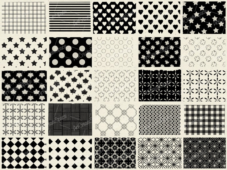 Procreate Pattern Brushes: Texture, Dot, Grid (Digital Download) image 2