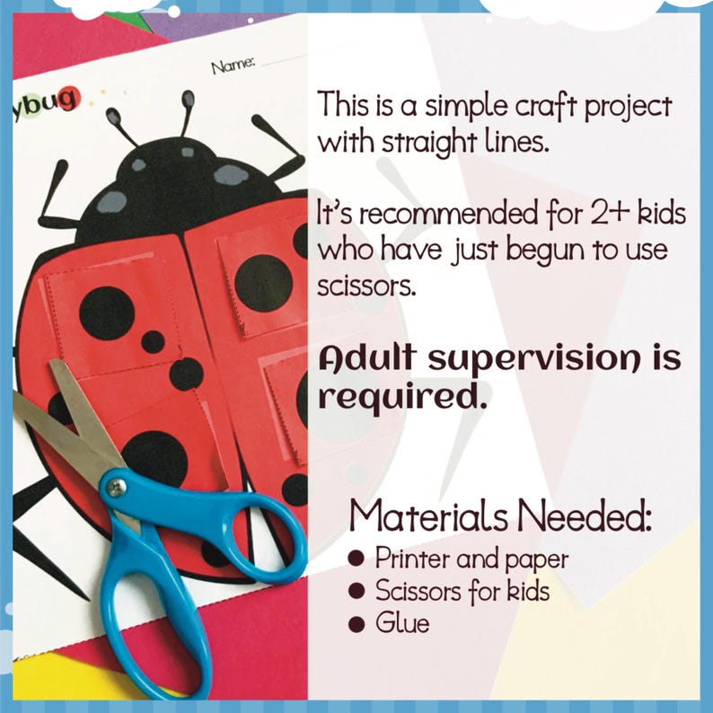 Kid's Craft, Cut and Paste, Printable Projects, School Activities ...